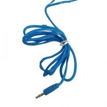 Casti audio SIKS® stereo, cu fir 1m, mini jack, alb-albastru Casti audio SIKS® stereo, cu fir 1m, mini jack, alb-albastru