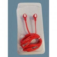 Casti audio SIKS® stereo, cu fir 1m, 3.5 mm mini audio jack, alb-rosu Casti audio SIKS® stereo, cu fir 1m, 3.5 mm mini audio jack, alb-rosu