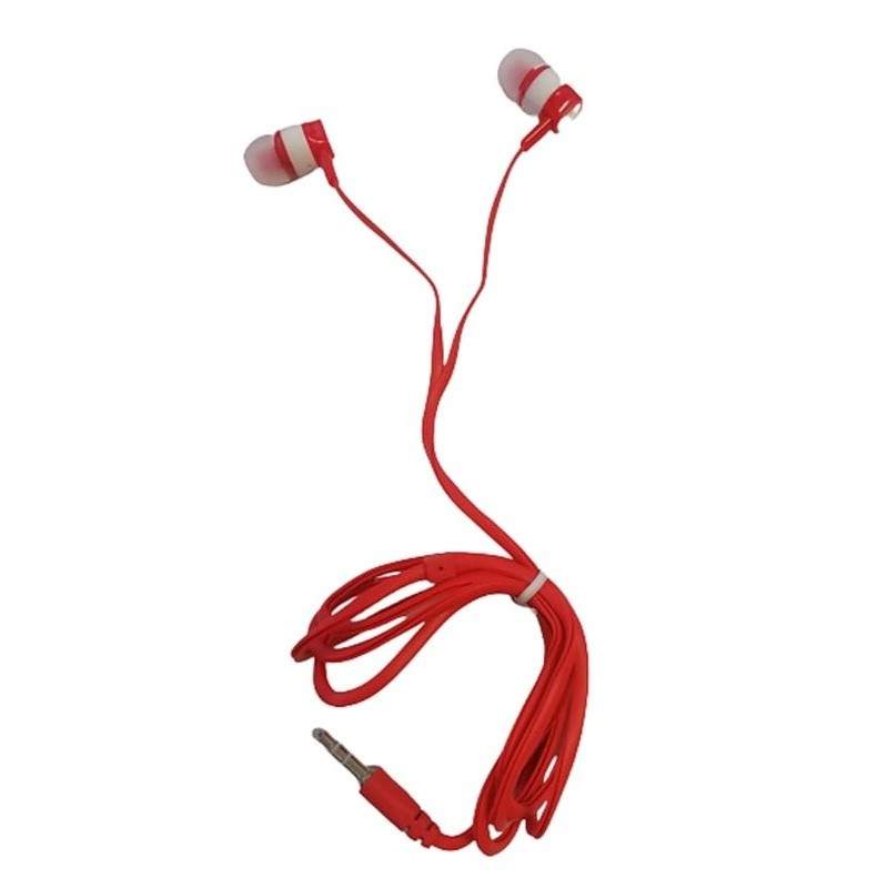 Casti audio SIKS® stereo, cu fir 1m, 3.5 mm mini audio jack, alb-rosu Casti audio SIKS® stereo, cu fir 1m, 3.5 mm mini audio jack, alb-rosu