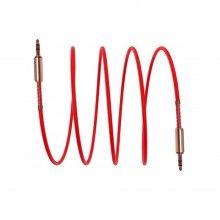 Cablu Audio SIKS®, mufa Jack 3.5 mm, transmisie rapida, compatibilitate multipla, rosu