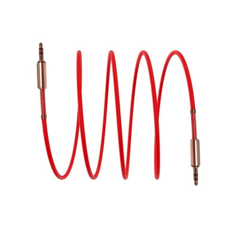 Cablu Audio SIKS®, mufa Jack 3.5 mm, transmisie rapida, compatibilitate multipla, rosu