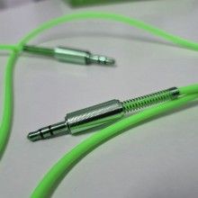 Cablu Audio SIKS®, mufa Jack 3.5 mm, transmisie rapida, compatibilitate multipla, verde