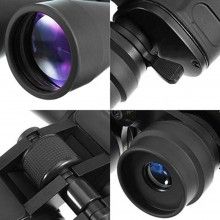 Binoclu pentru calatorii SIKS®, usor de folosit, design ergonomic, zoom 20x50, negru