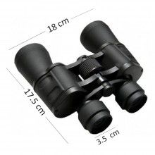 Binoclu pentru calatorii SIKS®, usor de folosit, design ergonomic, zoom 20x50, negru