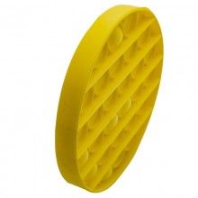 Jucarie antistres SIKS® senzoriala din silicon Pop It Now, pentru copii, impermeabila, forma rotunda, galben