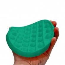 Jucarie antistres SIKS® senzoriala din silicon Pop It Now, pentru copii, impermeabila, forma rotunda, verde