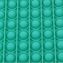 Jucarie antistres SIKS® senzoriala din silicon Pop It Now, pentru copii, impermeabila, forma rotunda, verde