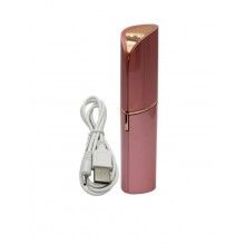 Epilator facial hipoalergenic SIKS® cu acumulator, 17 cm, roz