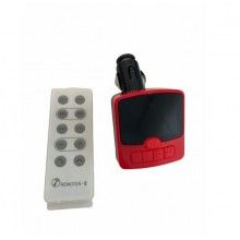 Modulator FM SIKS® kit auto maini libere, negru/rosu