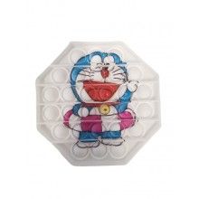 Jucarie pop it senzoriala SIKS® cu bule de silicon, antistres, forma octogonala, model pisica