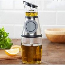 Dispenser inteligent SIKS® pentru ulei/otet, recipient 500 ml din sticla, cu buton