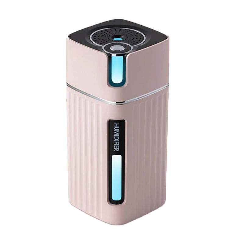 Umidificator SIKS® difuzor aroma, ultrasunete, silentios, forma cub, potrivit pentru masina, birou, casa, roz Umidificator SIKS® difuzor aroma, ultrasunete, silentios, forma cub, potrivit pentru masina, birou, casa, roz