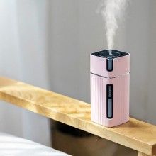 Umidificator SIKS® difuzor aroma, ultrasunete, silentios, forma cub, potrivit pentru masina, birou, casa, roz Umidificator SIKS® difuzor aroma, ultrasunete, silentios, forma cub, potrivit pentru masina, birou, casa, roz