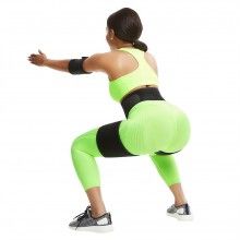 Banda ajustabila SIKS® 3 in 1 pentru modelarea taliei, neopren, talie inalta, negru, 2XL/3XL