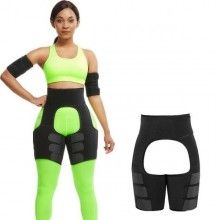 Banda ajustabila SIKS® 3 in 1 pentru modelarea taliei, neopren, talie inalta, negru, 2XL/3XL Banda ajustabila SIKS® 3 in 1 pentru modelarea taliei, neopren, talie inalta, negru, 2XL/3XL