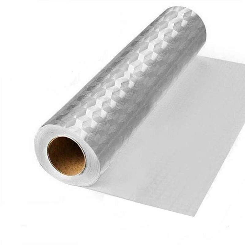 Folie autoadeziva pentru bucatarie SIKS®, pentru protejarea blatului, rola, impermeabila, 61 x 300 cm, argintiu Folie autoadeziva pentru bucatarie SIKS®, pentru protejarea blatului, rola, impermeabila, 61 x 300 cm, argintiu