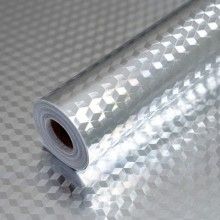 Folie autoadeziva pentru bucatarie SIKS®, pentru protejarea blatului, rola, impermeabila, 61 x 300 cm, argintiu Folie autoadeziva pentru bucatarie SIKS®, pentru protejarea blatului, rola, impermeabila, 61 x 300 cm, argintiu