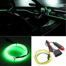 Fir lumina ambientala SIKS® pentru masina, lumina rece, verde