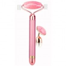 Rola masaj facial SIKS® diminuare riduri, portabil, roz