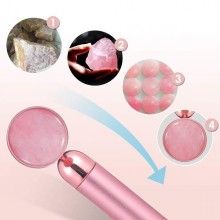 Rola masaj facial SIKS® diminuare riduri, portabil, roz Rola masaj facial SIKS® diminuare riduri, portabil, roz