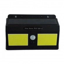 Lampa solara SIKS®, 96 LED COB, lumina led, senzor de miscasre, posibilitate de selectare functii, negru