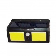 Lampa solara SIKS®, 96 LED COB, lumina led, senzor de miscasre, posibilitate de selectare functii, negru