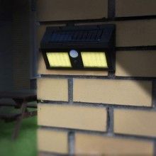 Lampa solara SIKS®, 96 LED COB, lumina led, senzor de miscasre, posibilitate de selectare functii, negru Lampa solara SIKS®, 96 LED COB, lumina led, senzor de miscasre, posibilitate de selectare functii, negru