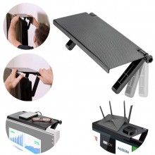 Accesoriu depozitare pentru tv SIKS®, monitor raft TV, router si telecomanda, suport laptop, 33 x 16 cm, Negru Accesoriu depozitare pentru tv SIKS®, monitor raft TV, router si telecomanda, suport laptop, 33 x 16 cm, Negru