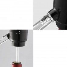 Dispenser automat pentru sticla de vin SIKS®, aerator electric, negru