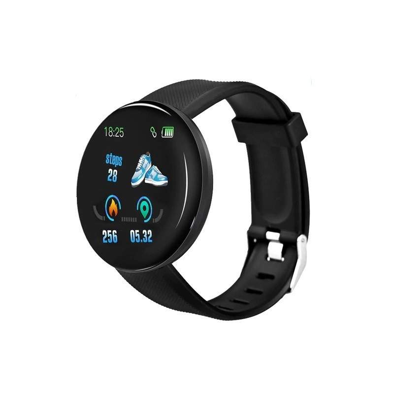 Bratara Fitness SIKS® Smartband Waterproof IP65, Incarcare USB, Bluetooth 4.0, Display Touch Color OLED, negru