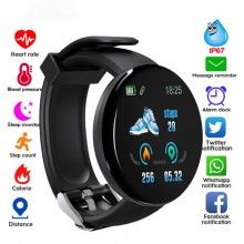 Bratara Fitness SIKS® Smartband Waterproof IP65, Incarcare USB, Bluetooth 4.0, Display Touch Color OLED, negru
