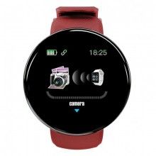 Bratara Fitness SIKS® Smartband Waterproof IP65, Incarcare USB, Bluetooth 4.0, Display Touch Color OLED, rosu