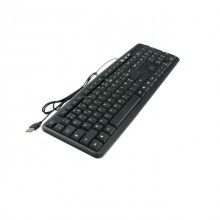 Tastatura cu fir SIKS®, interfata USB, rezistenta la apa, Neagra, Functii Multimedia