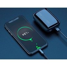 Casti wireless SIKS®, cutie de incarcare cu lanterna, conectare Bluetooth, afisaj digital, negru Casti wireless SIKS®, cutie de incarcare cu lanterna, conectare Bluetooth, afisaj digital, negru