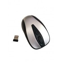 Mouse Wireless SIKS®, 800 - 1200 - 1600 dpi, 4 butoane, nano USB, gri cu negru