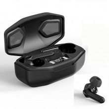 Casti fara fir pentru Gaming SIKS®, wireless, afisaj led, versiune bluetooth 5.1, negre