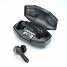 Casti fara fir pentru Gaming SIKS®, wireless, afisaj led, versiune bluetooth 5.1, negre
