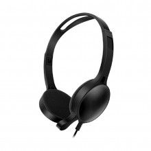Casti gaming audio Jack 3.5mm SIKS®, volum reglabil, pentru laptop, tableta PC, negru