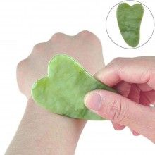 Set rola jad si gua sha pentru masaj facial si corporal SIKS®, piatra de Jad, efect de intinerire a pielii si drenaj limfatic, V Set rola jad si gua sha pentru masaj facial si corporal SIKS®, piatra de Jad, efect de intinerire a pielii si drenaj limfatic, V