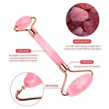 Set rola jad si gua sha pentru masaj facial si corporal SIKS®, piatra de Jad, efect de intinerire a pielii si drenaj limfatic...