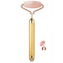 Rola masaj facial SIKS® diminuare riduri, portabil, auriu