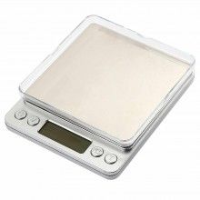 Cantar electronic digital SIKS®, inalta precizie, 500gr, diviziune 0.01gr, profesional, de precizie, argintiu