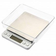 Cantar electronic digital SIKS®, inalta precizie, 500gr, diviziune 0.01gr, profesional, de precizie, argintiu