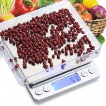 Cantar electronic digital SIKS®, inalta precizie, 500gr, diviziune 0.01gr, profesional, de precizie, argintiu