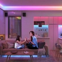 Kit Banda LED 5050 RGB SIKS®, Wi-Fi, Interior IP20, Control Din Telefon, Telecomanda, Lumina Multicolora, Joc de Lumini, 10 metr Kit Banda LED 5050 RGB SIKS®, Wi-Fi, Interior IP20, Control Din Telefon, Telecomanda, Lumina Multicolora, Joc de Lumini, 10 metr