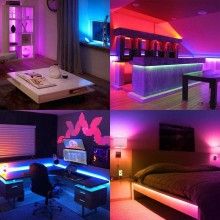 Kit Banda LED 5050 RGB SIKS®, Wi-Fi, Interior IP20, Control Din Telefon, Telecomanda, Lumina Multicolora, Joc de Lumini, 10 metr Kit Banda LED 5050 RGB SIKS®, Wi-Fi, Interior IP20, Control Din Telefon, Telecomanda, Lumina Multicolora, Joc de Lumini, 10 metr