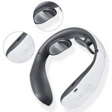Aparat inteligent de masaj cervical SIKS®, 4 moduri de masaj, 15 niveluri, doua capete, alb/gri Aparat inteligent de masaj cervical SIKS®, 4 moduri de masaj, 15 niveluri, doua capete, alb/gri