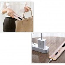 Ondulator fara fir SIKS®, portabil, incarcare USB, wireless, bej/auriu