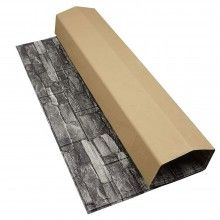 Tapet 3D Autoadeziv SIKS®, model piatra in relief, gri, design modern, rezistent la apa, usor de curatat, dimensiuni 77x70cm