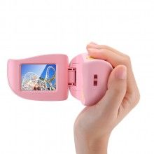 Camera video-foto digitala roz/galben, interactiva, cu jocuri pentru copii, full-hd, ecran 2 inch, 1080p Camera video-foto digitala roz/galben, interactiva, cu jocuri pentru copii, full-hd, ecran 2 inch, 1080p
